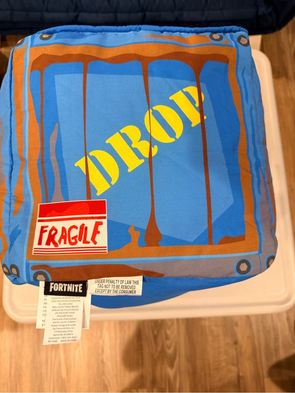Fortnite Loot Dropbox Bean Bag Pillow